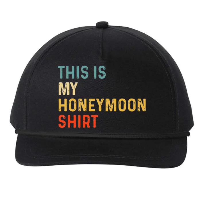 This Is My Honeymoon Matching Couple Honeymoon Snapback Five-Panel Rope Hat