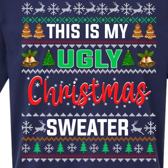 This Is My ItS Too Hot For Ugly Christmas Sueded Cloud Jersey T-Shirt