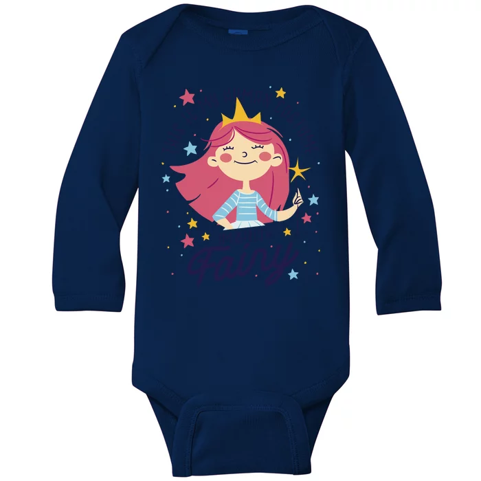 This Is My Human Costume I'm Really A Fairy Cute Halloween Baby Long Sleeve Bodysuit