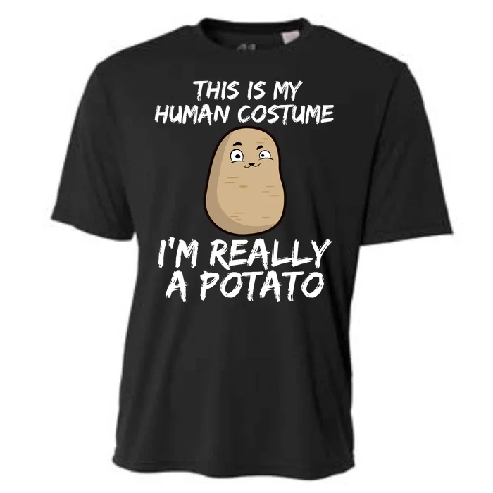 This Is My Human Costume Im Really A Potato Cooling Performance Crew T-Shirt