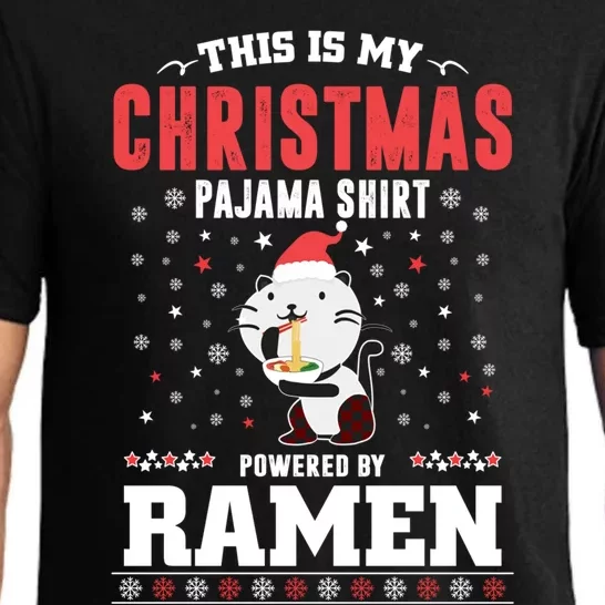 This Is My Christmas Pajama Tee Powered By Ra Santa Cat Gift Pajama Set