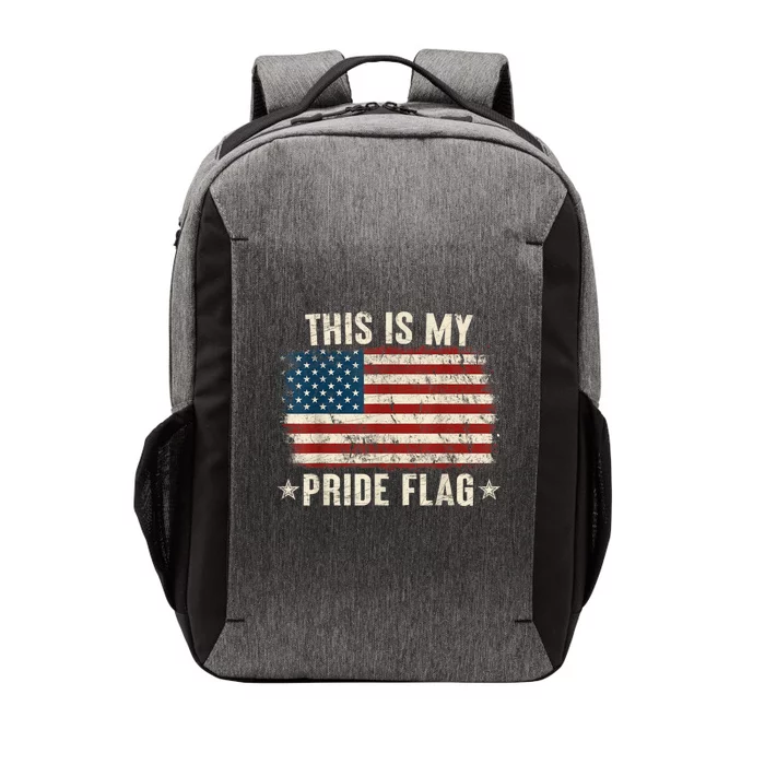 This Is My Pride Flag USA American 4th Of July Patriotic Vector Backpack