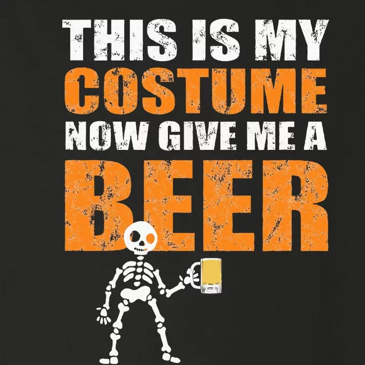 This Is My Costume Now Give Me A Beer Halloween Design Toddler Long Sleeve Shirt