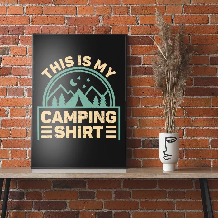 This Is My Camping Camp Tent Camper Funny Camping Poster