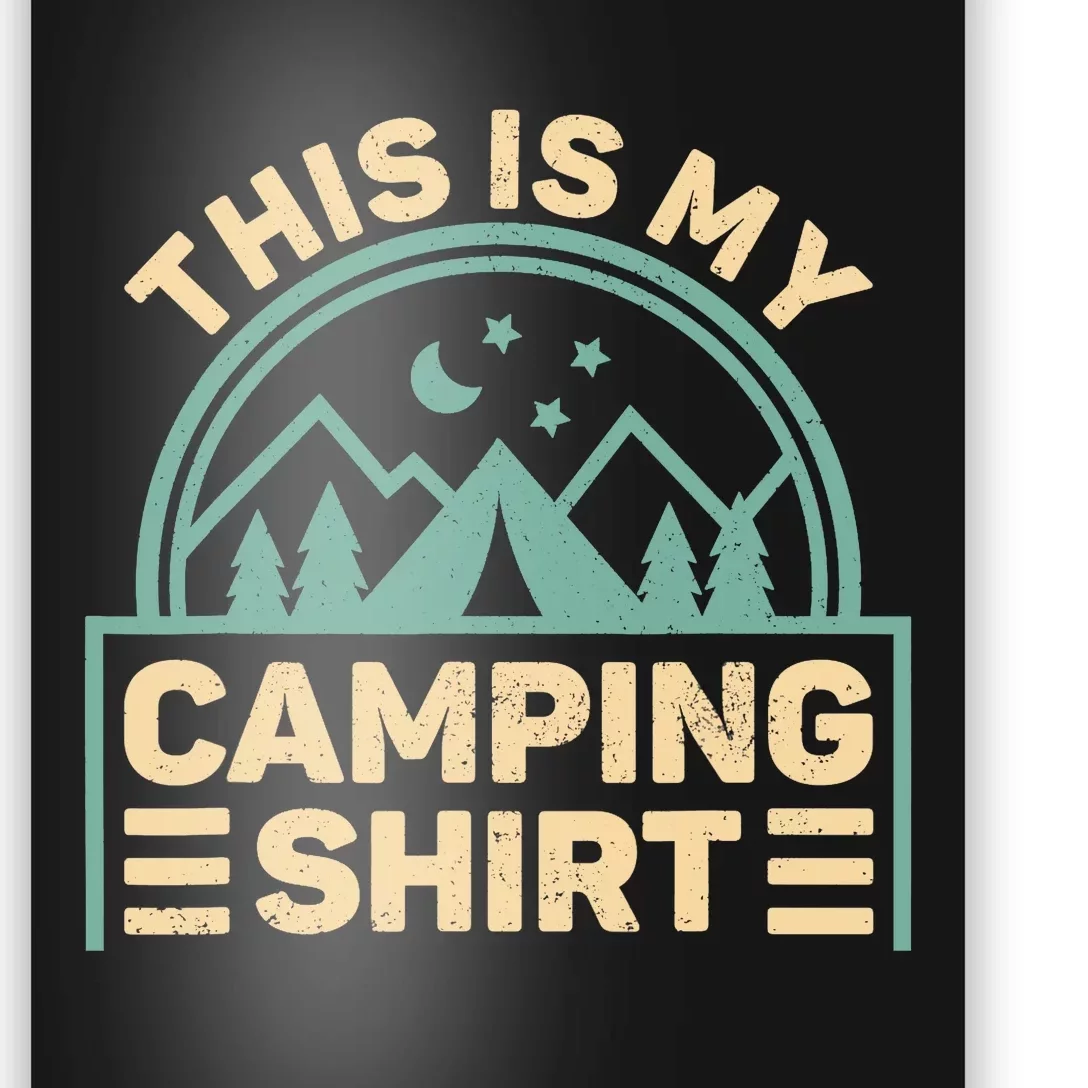 This Is My Camping Camp Tent Camper Funny Camping Poster