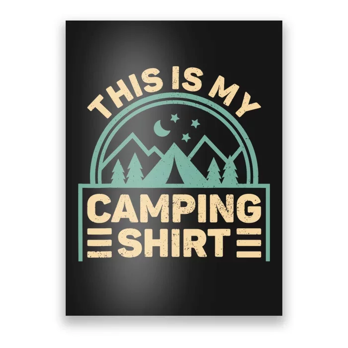 This Is My Camping Camp Tent Camper Funny Camping Poster