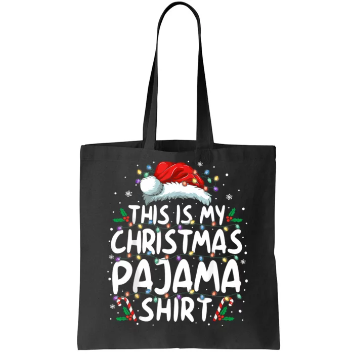 This Is My Christmas Pajama Xmas Pjs Tote Bag