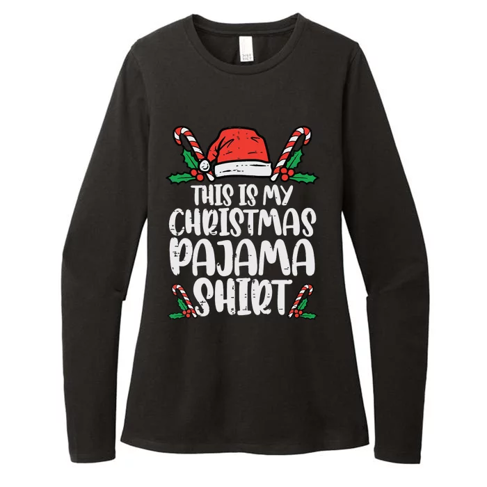 This Is My Christmas Pajama Funny Xmas Pjs Women Womens CVC Long Sleeve Shirt