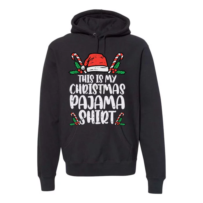 This Is My Christmas Pajama Funny Xmas Pjs Women Premium Hoodie