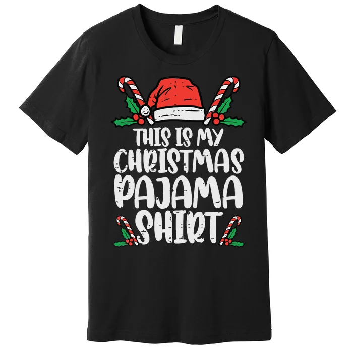 This Is My Christmas Pajama Funny Xmas Pjs Women Premium T-Shirt