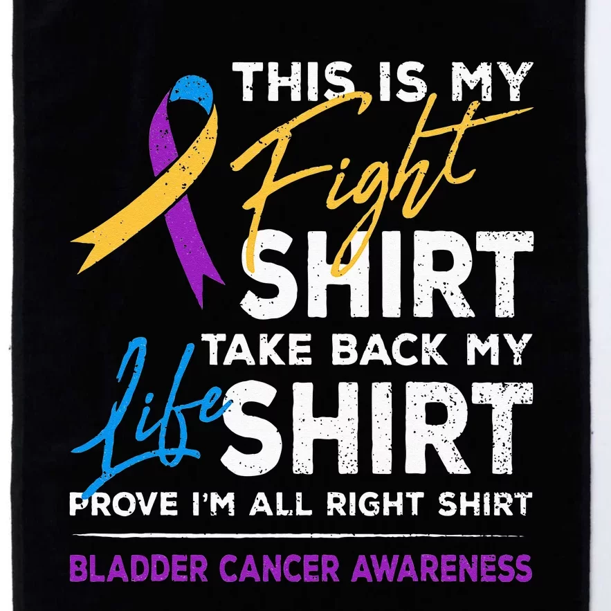 This Is My Fight Bladder Cancer Awareness Month Ribbon Platinum Collection Golf Towel