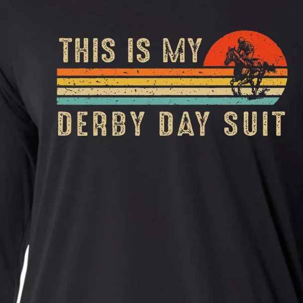 This Is My Derby Day Suit Horse Racing Lover Day Cooling Performance Long Sleeve Crew