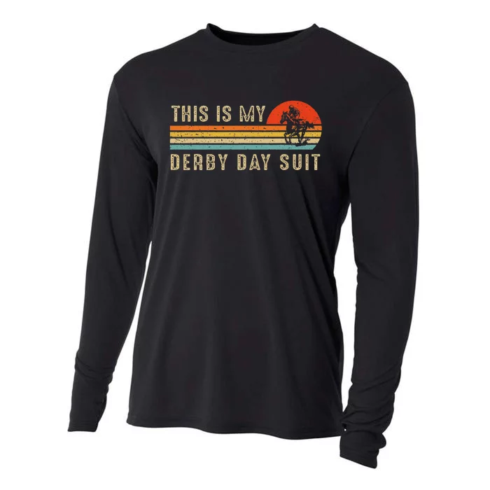 This Is My Derby Day Suit Horse Racing Lover Day Cooling Performance Long Sleeve Crew