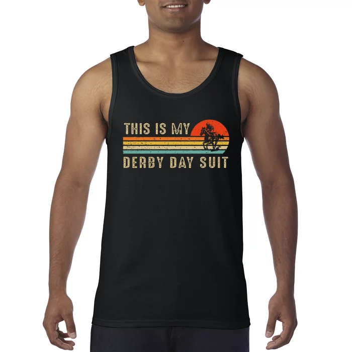 This Is My Derby Day Suit Horse Racing Lover Day Tank Top