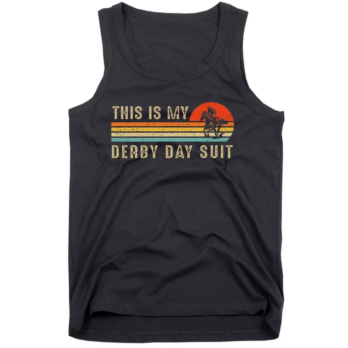 This Is My Derby Day Suit Horse Racing Lover Day Tank Top