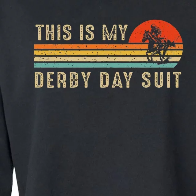 This Is My Derby Day Suit Horse Racing Lover Day Cropped Pullover Crew