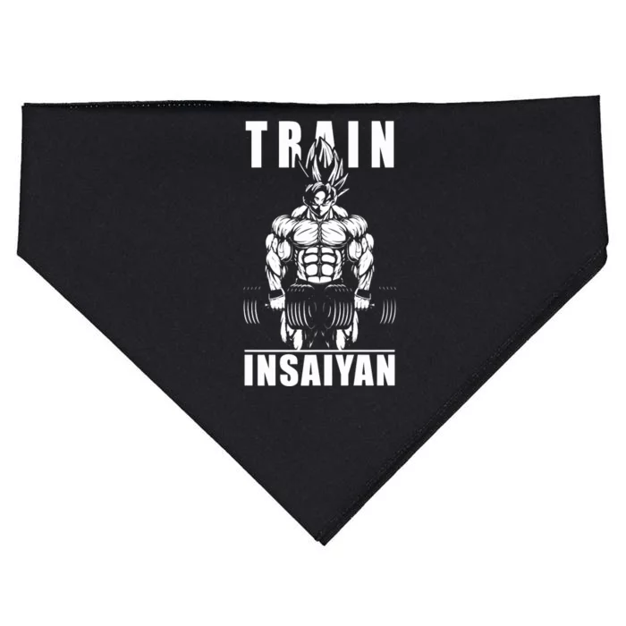 Train Insaiyan Manga, Anime Gym Motivational Premium USA-Made Doggie Bandana