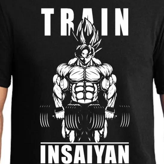 Train Insaiyan Manga, Anime Gym Motivational Premium Pajama Set