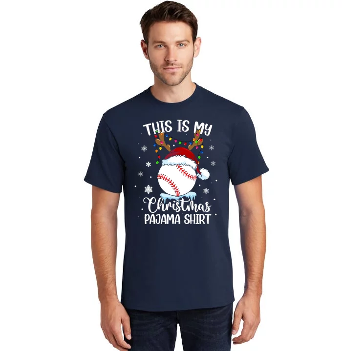 This Is My Christmas Baseball Xmas Sports Boy Tall T-Shirt