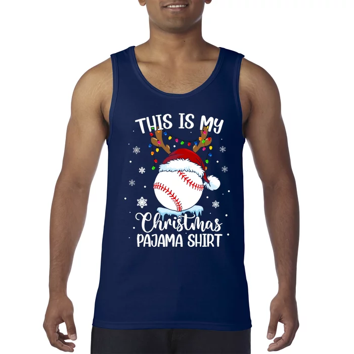 This Is My Christmas Baseball Xmas Sports Boy Tank Top