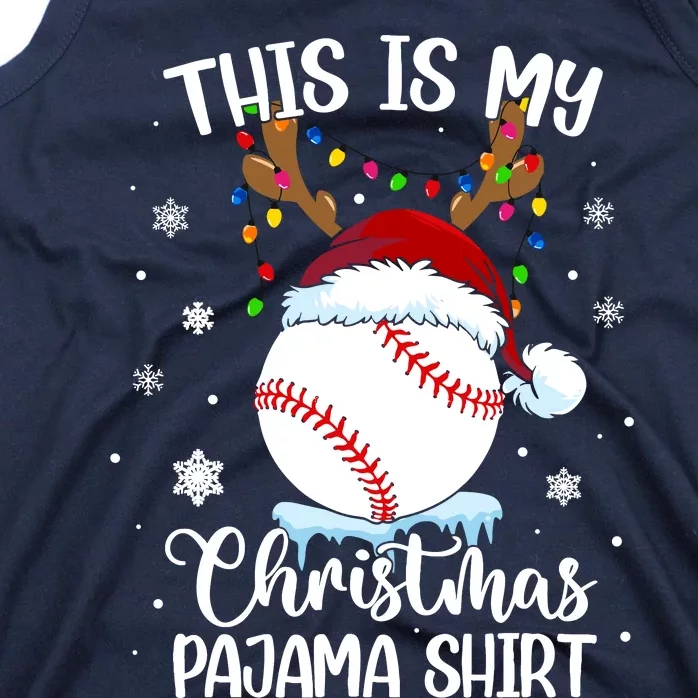 This Is My Christmas Baseball Xmas Sports Boy Tank Top