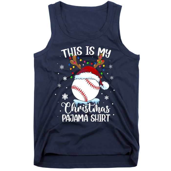 This Is My Christmas Baseball Xmas Sports Boy Tank Top