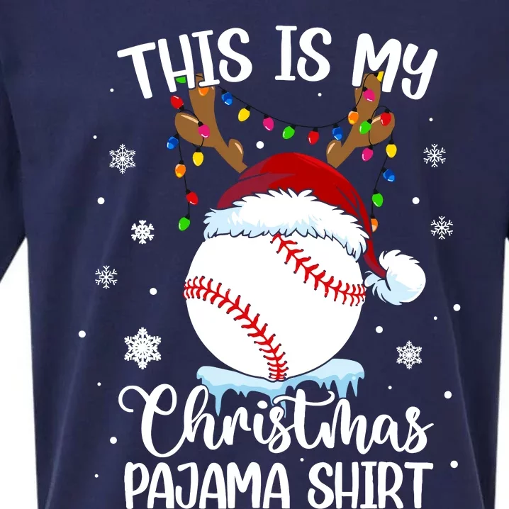 This Is My Christmas Baseball Xmas Sports Boy Sueded Cloud Jersey T-Shirt