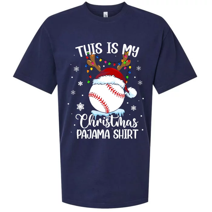 This Is My Christmas Baseball Xmas Sports Boy Sueded Cloud Jersey T-Shirt