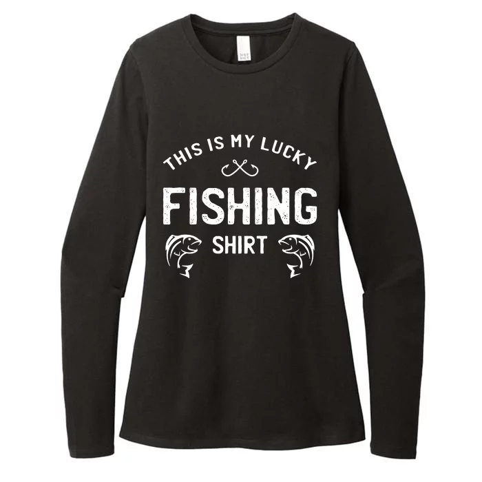 This Is My Lucky Fishing Womens CVC Long Sleeve Shirt