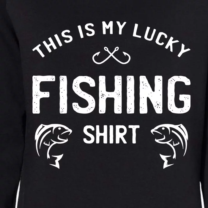 This Is My Lucky Fishing Womens California Wash Sweatshirt