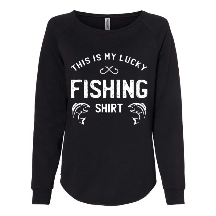 This Is My Lucky Fishing Womens California Wash Sweatshirt