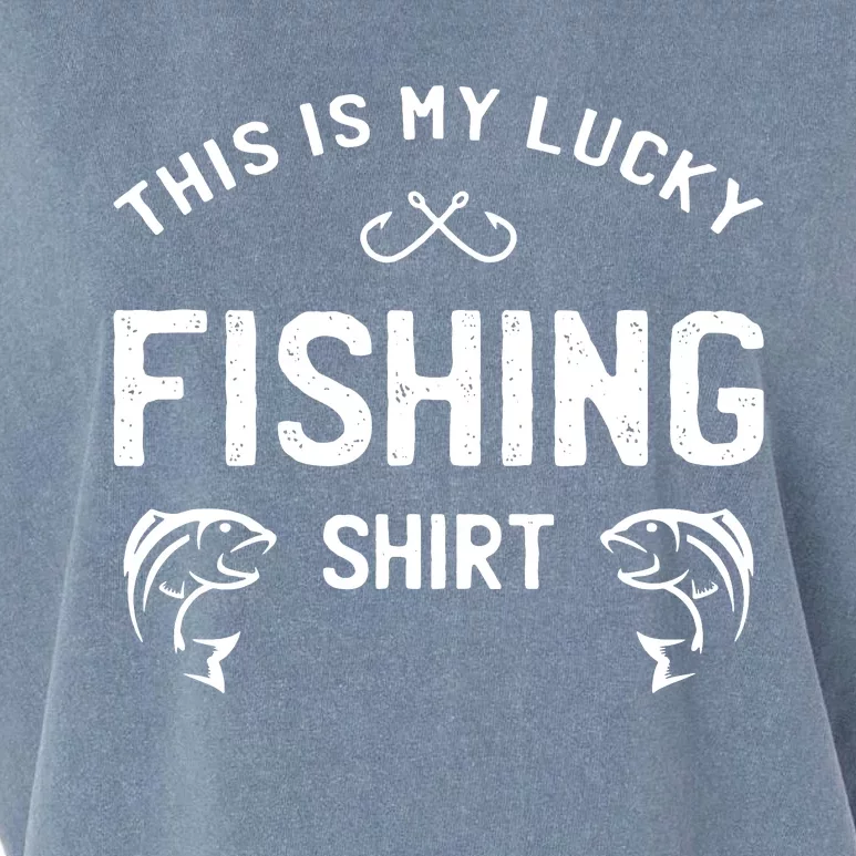 This Is My Lucky Fishing Garment-Dyed Women's Muscle Tee