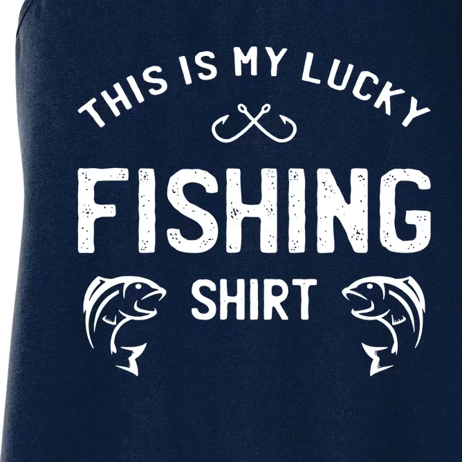 This Is My Lucky Fishing Women's Racerback Tank