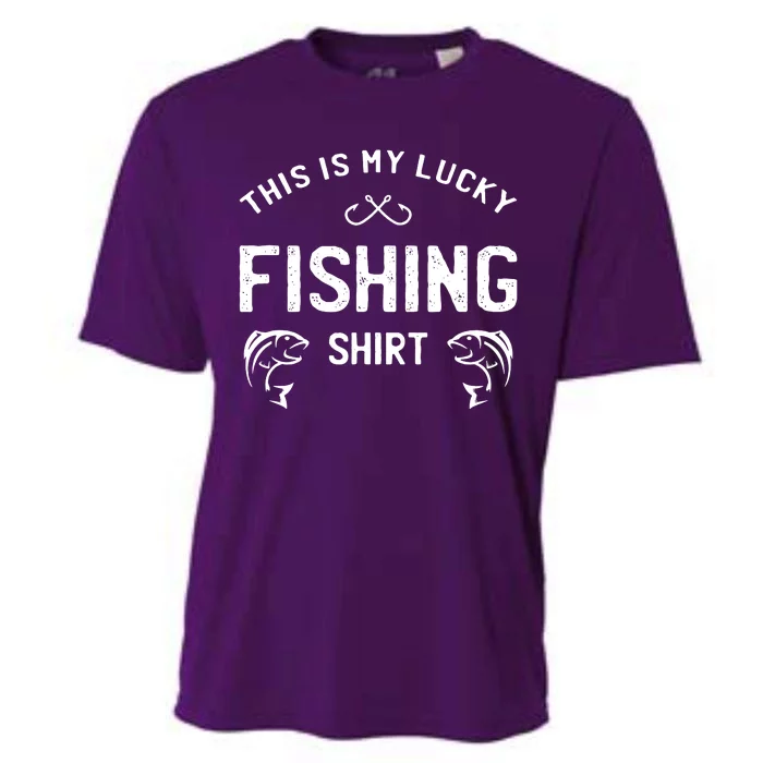 This Is My Lucky Fishing Cooling Performance Crew T-Shirt