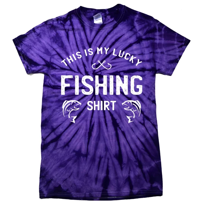 This Is My Lucky Fishing Tie-Dye T-Shirt