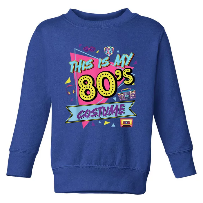 This Is My 80s Costume Shirt 80's 90's Party Shirt Vintage Gift Shirt Toddler Sweatshirt