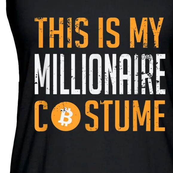 This Is My Millionaire Bitcoin Costume Halloween Ladies Essential Flowy Tank