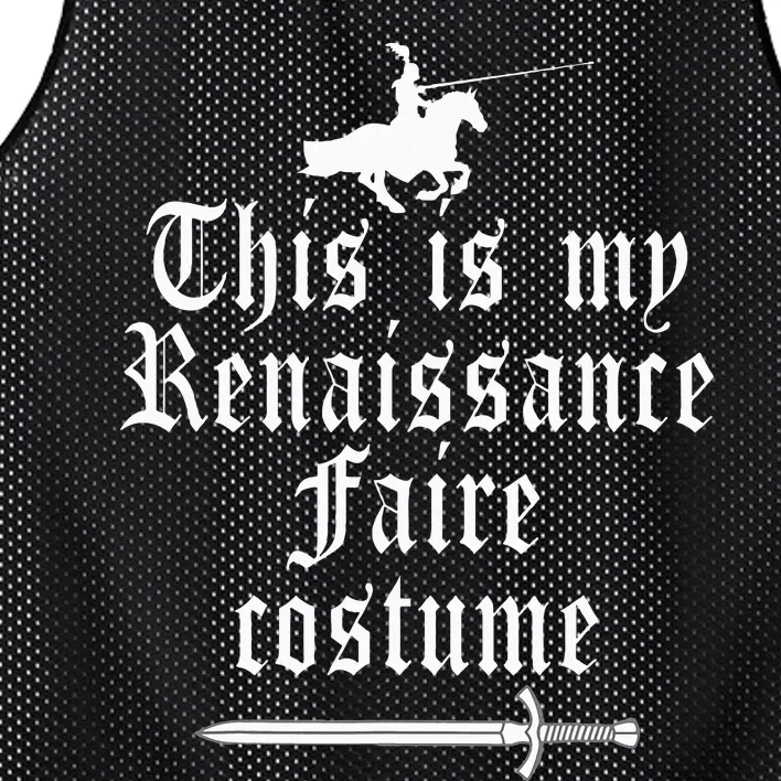 This Is My Renaissance Faire Costume Funny Lazy Renfest Joke Mesh Reversible Basketball Jersey Tank