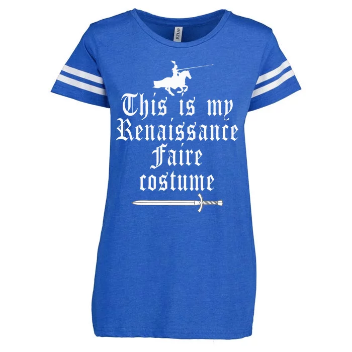 This Is My Renaissance Faire Costume Funny Lazy Renfest Joke Enza Ladies Jersey Football T-Shirt