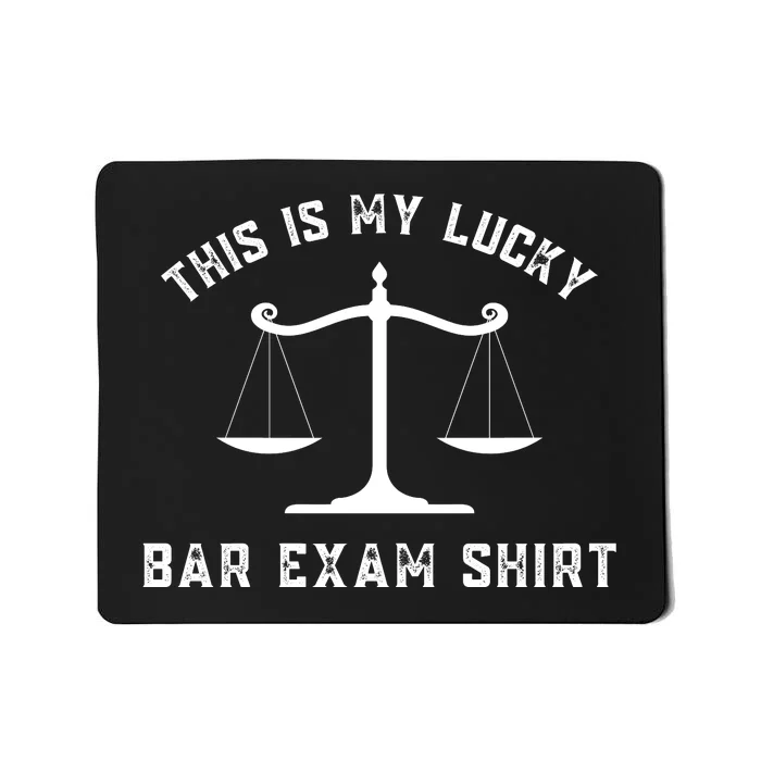 This Is My Lucky Bar Exam Funny Law School Graduation Gift Mousepad