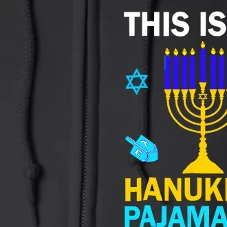 This Is My Hanukkah Pajamakah Chanukah Pajama Jewish Xmas Full Zip Hoodie