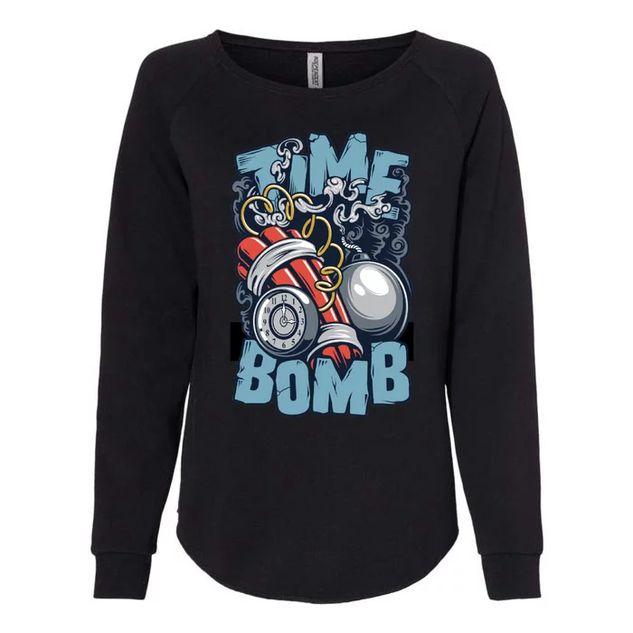 Time Ticking Bomb Womens California Wash Sweatshirt