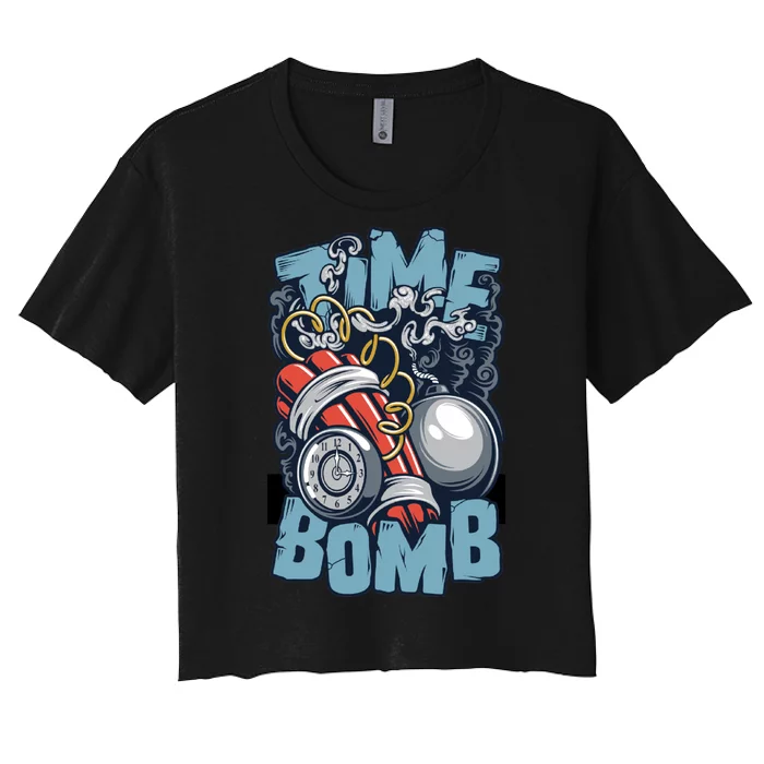 Time Ticking Bomb Women's Crop Top Tee