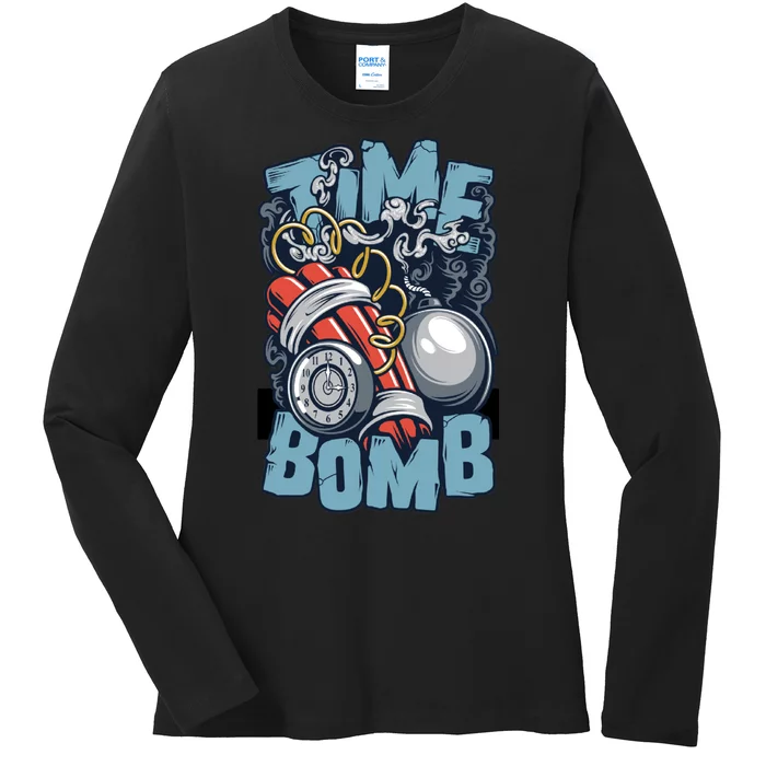 Time Ticking Bomb Ladies Long Sleeve Shirt