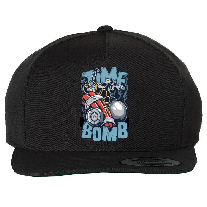 Time Ticking Bomb Wool Snapback Cap