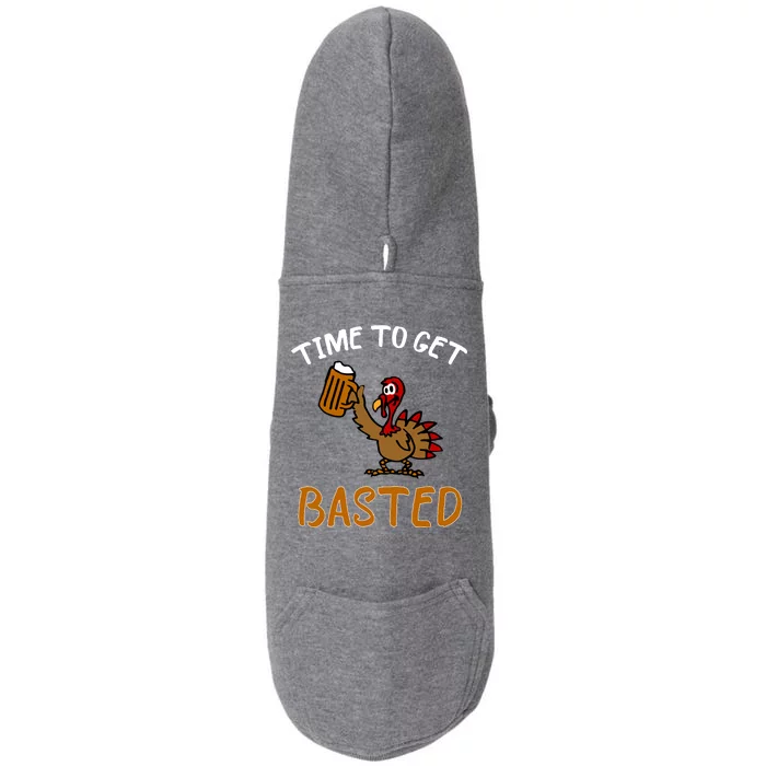 Time To Get Basted Doggie 3-End Fleece Hoodie