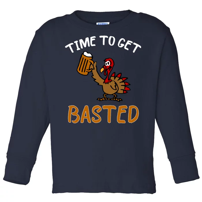 Time To Get Basted Toddler Long Sleeve Shirt