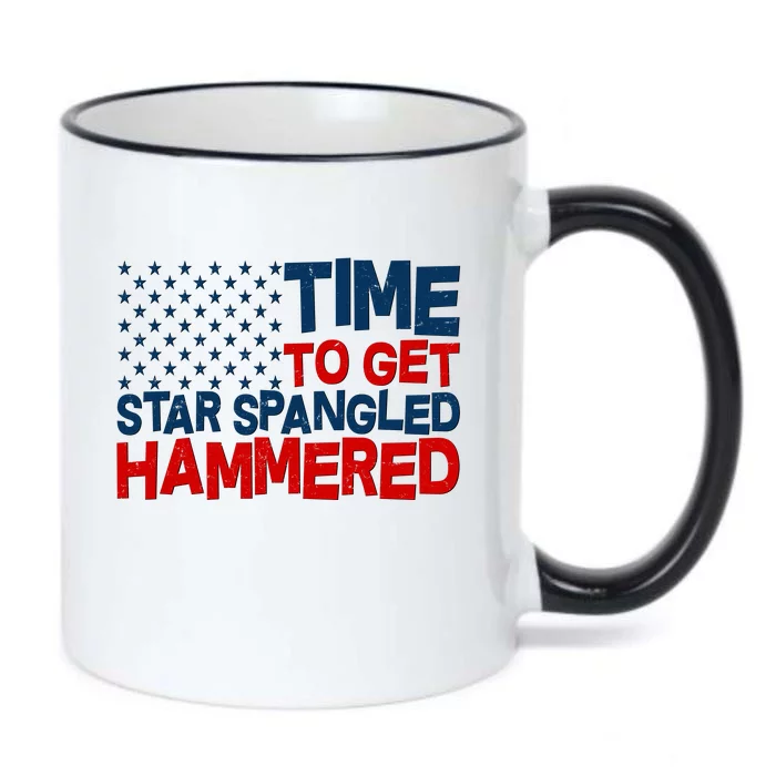 Time To Get Star Spangled Hammered Black Color Changing Mug