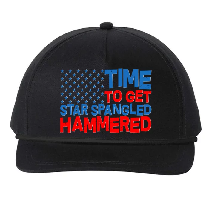 Time To Get Star Spangled Hammered Snapback Five-Panel Rope Hat