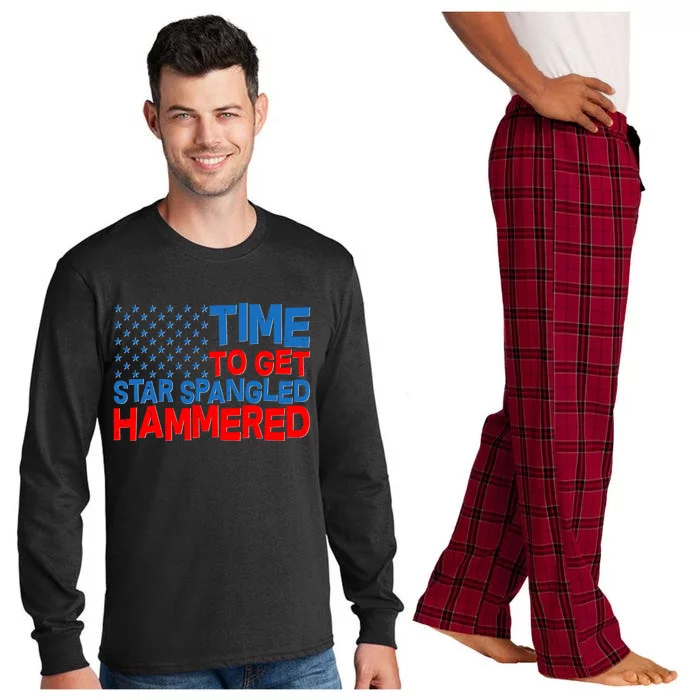 Time To Get Star Spangled Hammered Long Sleeve Pajama Set